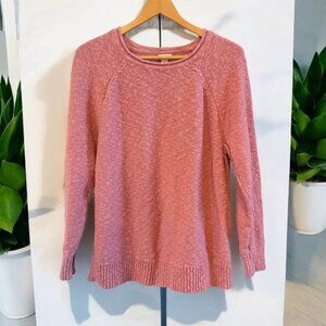 L.L. Bean Pink Crew Neck Sweater